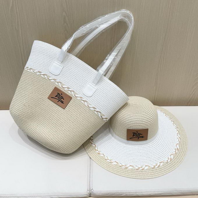 Dior Beach Bag & Hat Set ID:20250617-216
